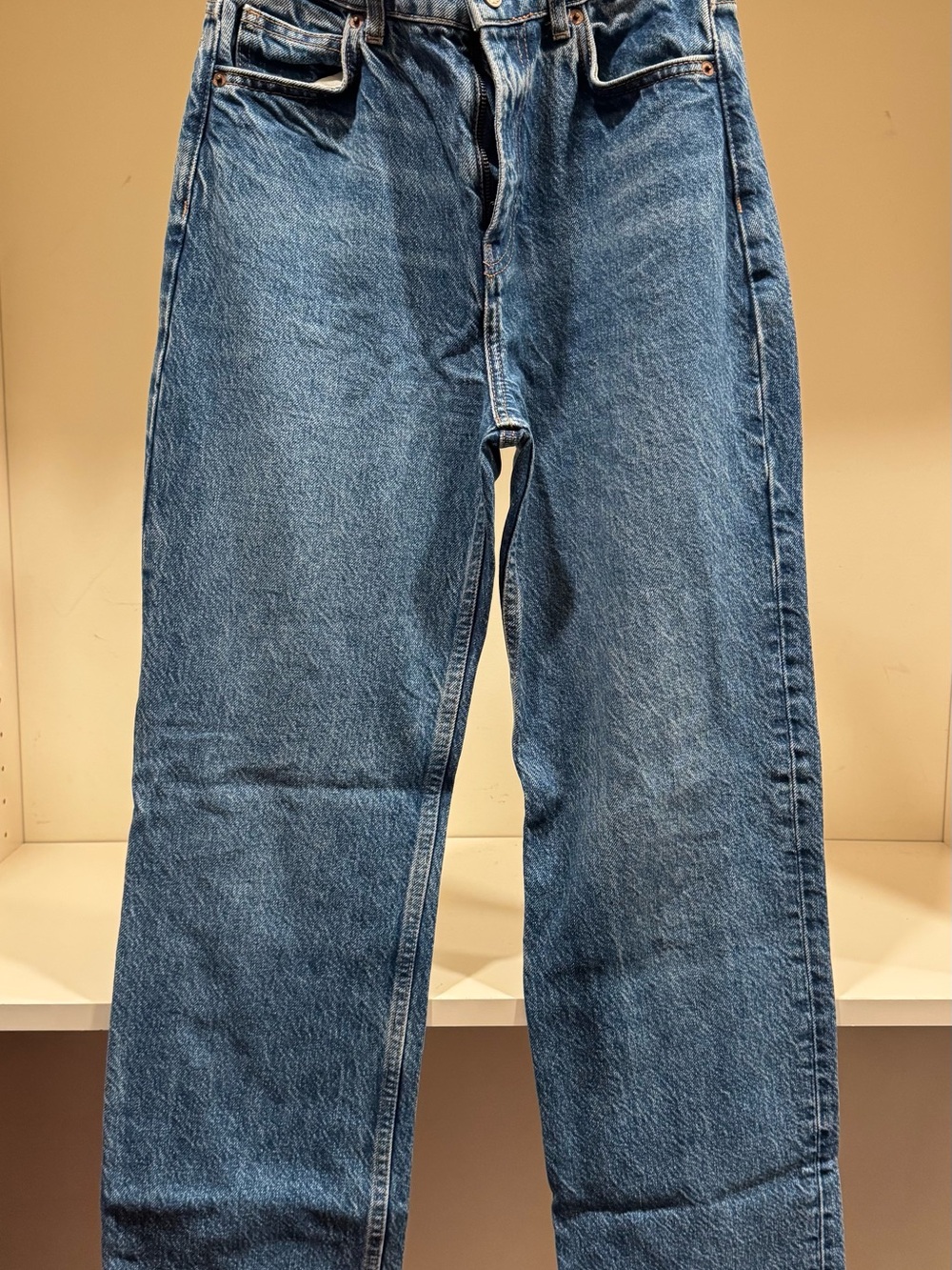 Reformation Relaxed Blue Denim Jeans